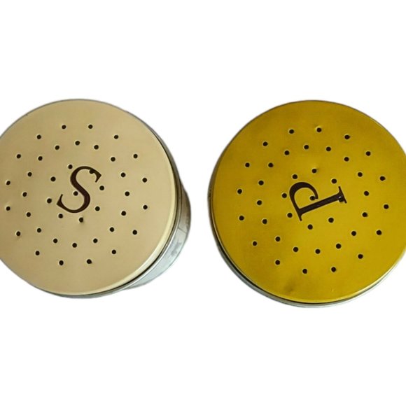 1970s Sears Vintage Catalog Range-Top Style Metal Salt & Pepper Shakers NIB - Picture 6 of 10